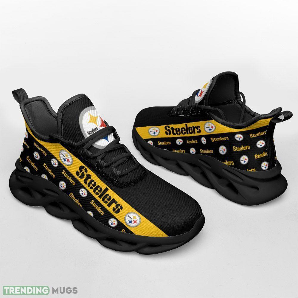 Pittsburgh Steelers Max Soul Shoes Aspire Chunky Sneakers Fans Gift Max Soul Pittsburgh Steelers Max Soul Shoes Aspire Chunky Sneakers Fans Gift Max Soul