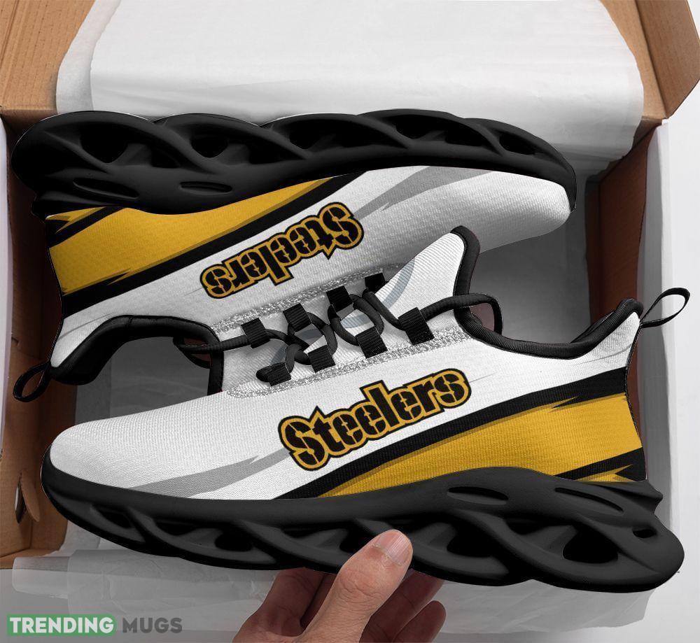 Pittsburgh Steelers Max Soul Shoes Effortless Running Sneakers Fans Gift Max Soul Pittsburgh Steelers Max Soul Shoes Effortless Running Sneakers Fans Gift Max Soul