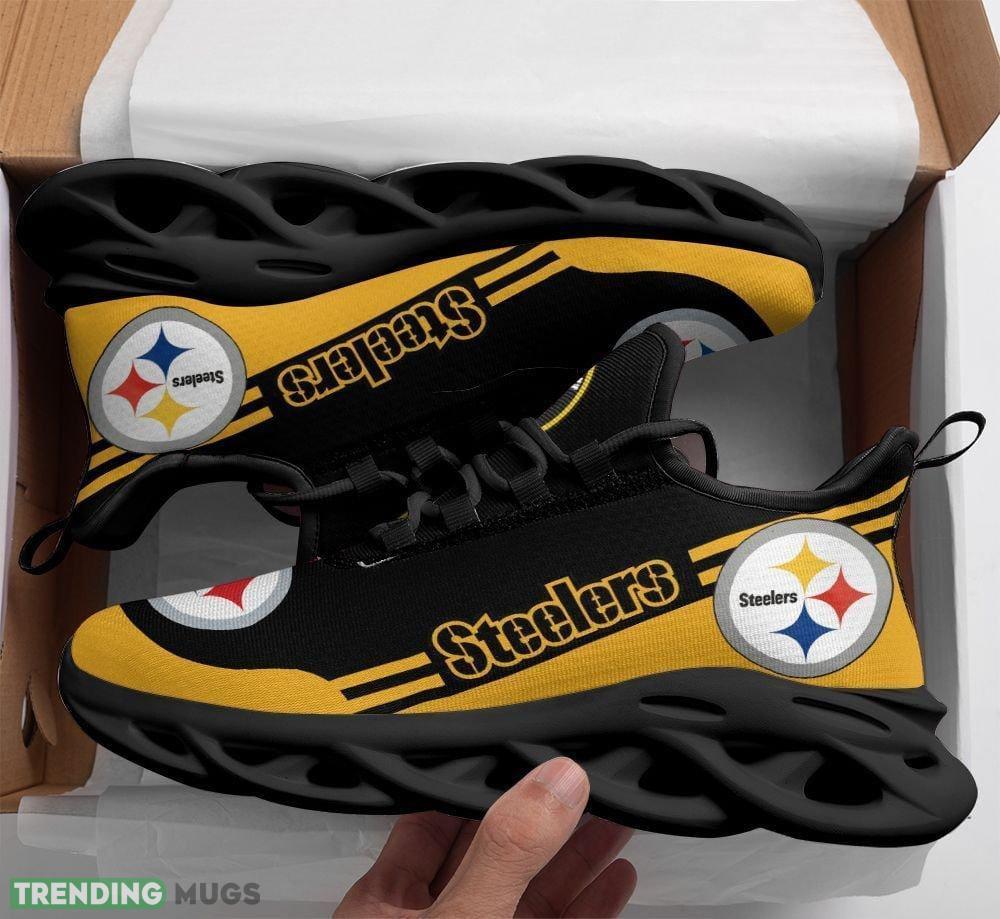 Pittsburgh Steelers Max Soul Shoes Elevate Sport Sneakers Fans Gift Max Soul Pittsburgh Steelers Max Soul Shoes Elevate Sport Sneakers Fans Gift Max Soul