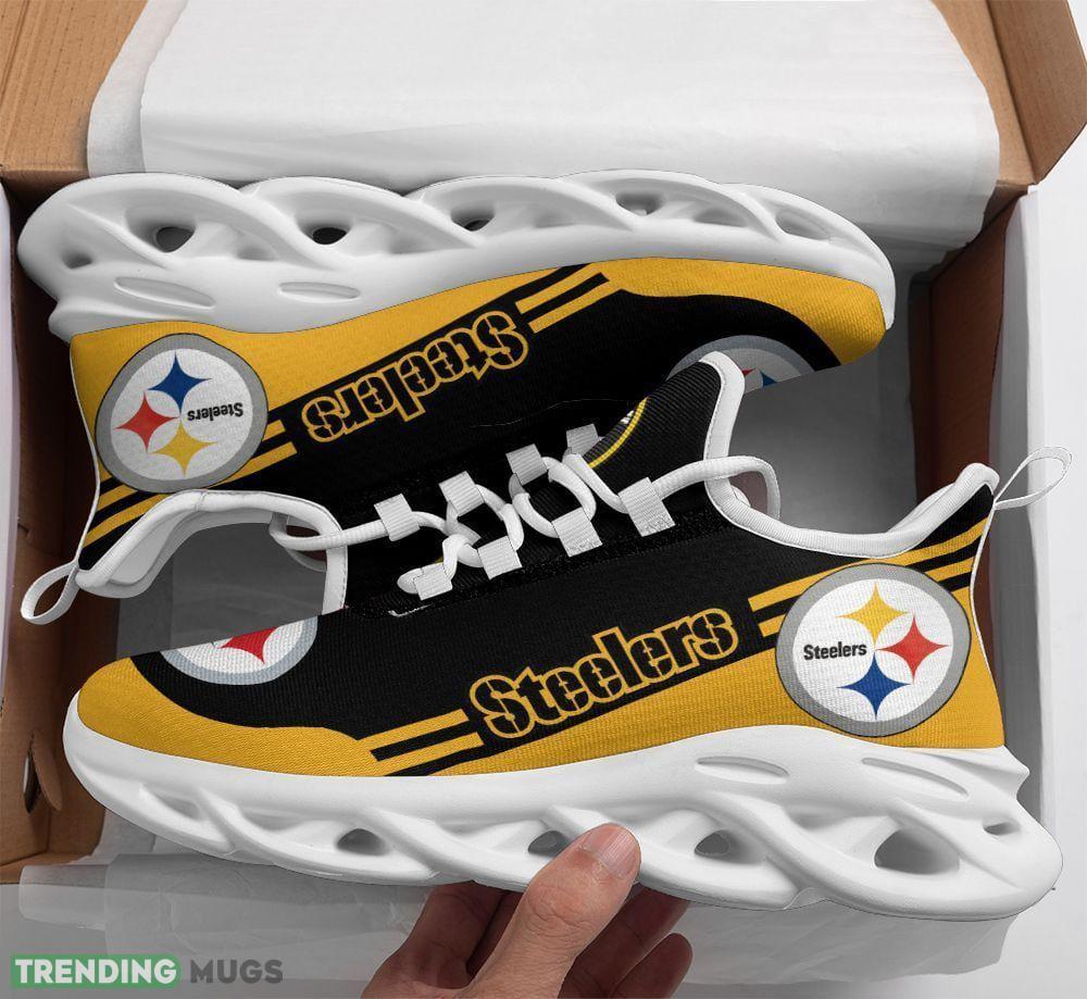 Pittsburgh Steelers Max Soul Shoes Elevate Sport Sneakers Fans Gift - Pittsburgh Steelers Max Soul Shoes_1 Pittsburgh Steelers Max Soul Shoes Elevate Sport Sneakers Fans Gift - Pittsburgh Steelers Max Soul Shoes_1
