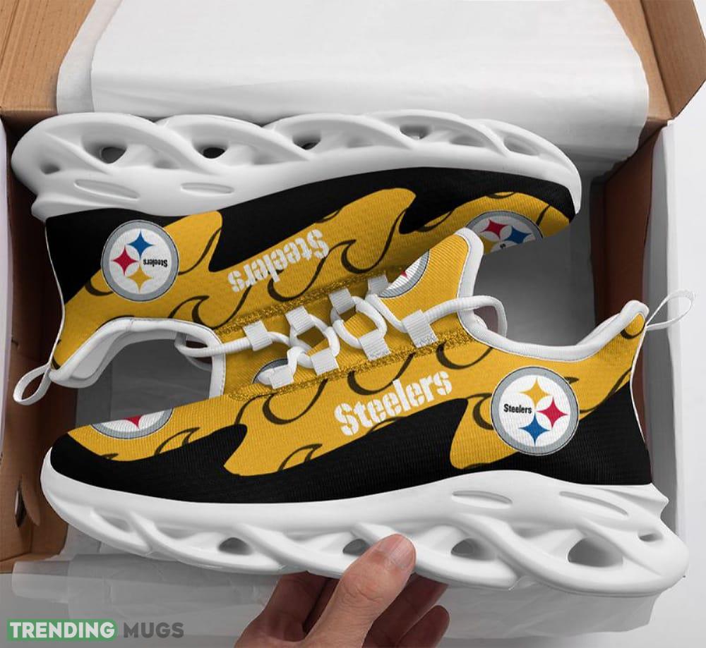 Pittsburgh Steelers Max Soul Shoes Radiate Running Sneakers Fans Gift - Pittsburgh Steelers Max Soul Shoes_1
