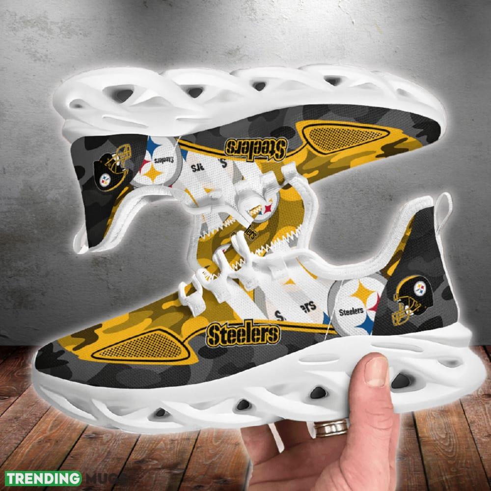 Pittsburgh Steelers Military Camouflage Dynamic Chunky Shoes New Max Soul Sneakers Men Gift Max Soul Pittsburgh Steelers Military Camouflage Dynamic Chunky Shoes New Max Soul Sneakers Men Gift Max Soul