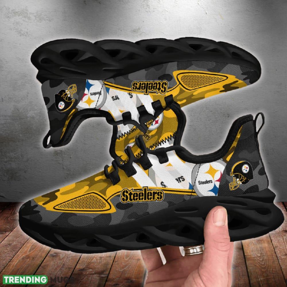 Pittsburgh Steelers Military Camouflage Dynamic Chunky Shoes New Max Soul Sneakers Men Gift - Pittsburgh Steelers Military Camouflage M Soul Shoes_1 Pittsburgh Steelers Military Camouflage Dynamic Chunky Shoes New Max Soul Sneakers Men Gift - Pittsburgh Steelers Military Camouflage M Soul Shoes_1