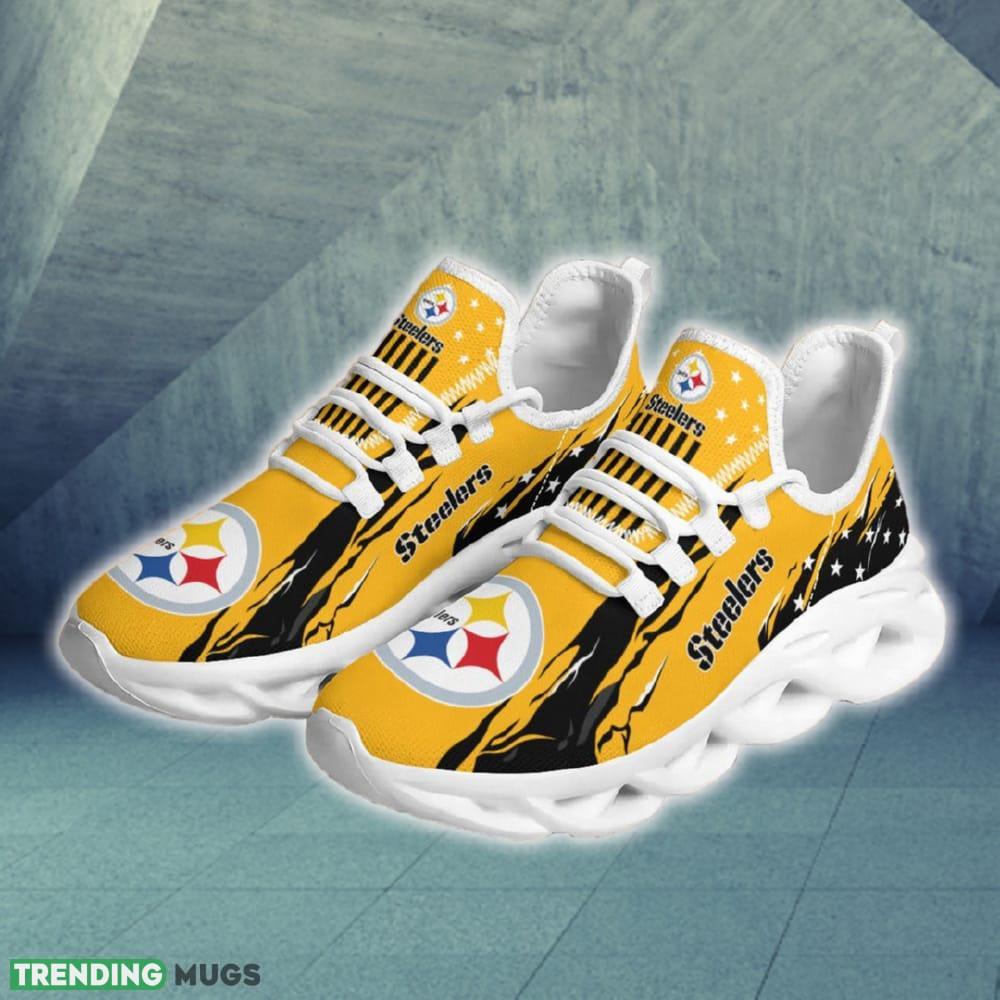 Pittsburgh Steelers Stars and Stripes Showcase Chunky Shoes New Max Soul Sneakers Men Gift Max Soul Pittsburgh Steelers Stars and Stripes Showcase Chunky Shoes New Max Soul Sneakers Men Gift Max Soul
