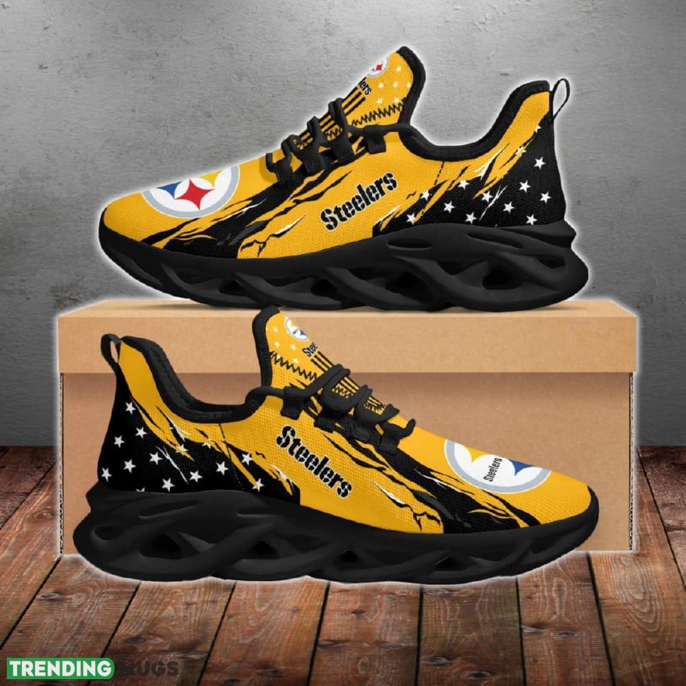 Pittsburgh Steelers Stars and Stripes Showcase Chunky Shoes New Max Soul Sneakers Men Gift Max Soul Pittsburgh Steelers Stars and Stripes Showcase Chunky Shoes New Max Soul Sneakers Men Gift Max Soul