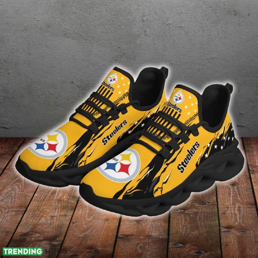 Pittsburgh Steelers Stars and Stripes Showcase Chunky Shoes New Max Soul Sneakers Men Gift Max Soul Pittsburgh Steelers Stars and Stripes Showcase Chunky Shoes New Max Soul Sneakers Men Gift Max Soul