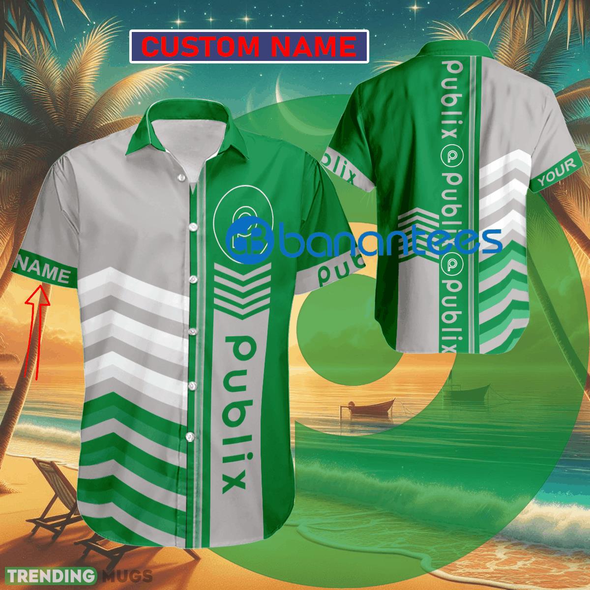 Publix Arrow Color Hawaiian Shirt Brand New For Men Women Gift Holidays Custom Name - Publix Arrow Color Hawaiian Shirt Brand New For Men Women Gift Holidays Custom Name