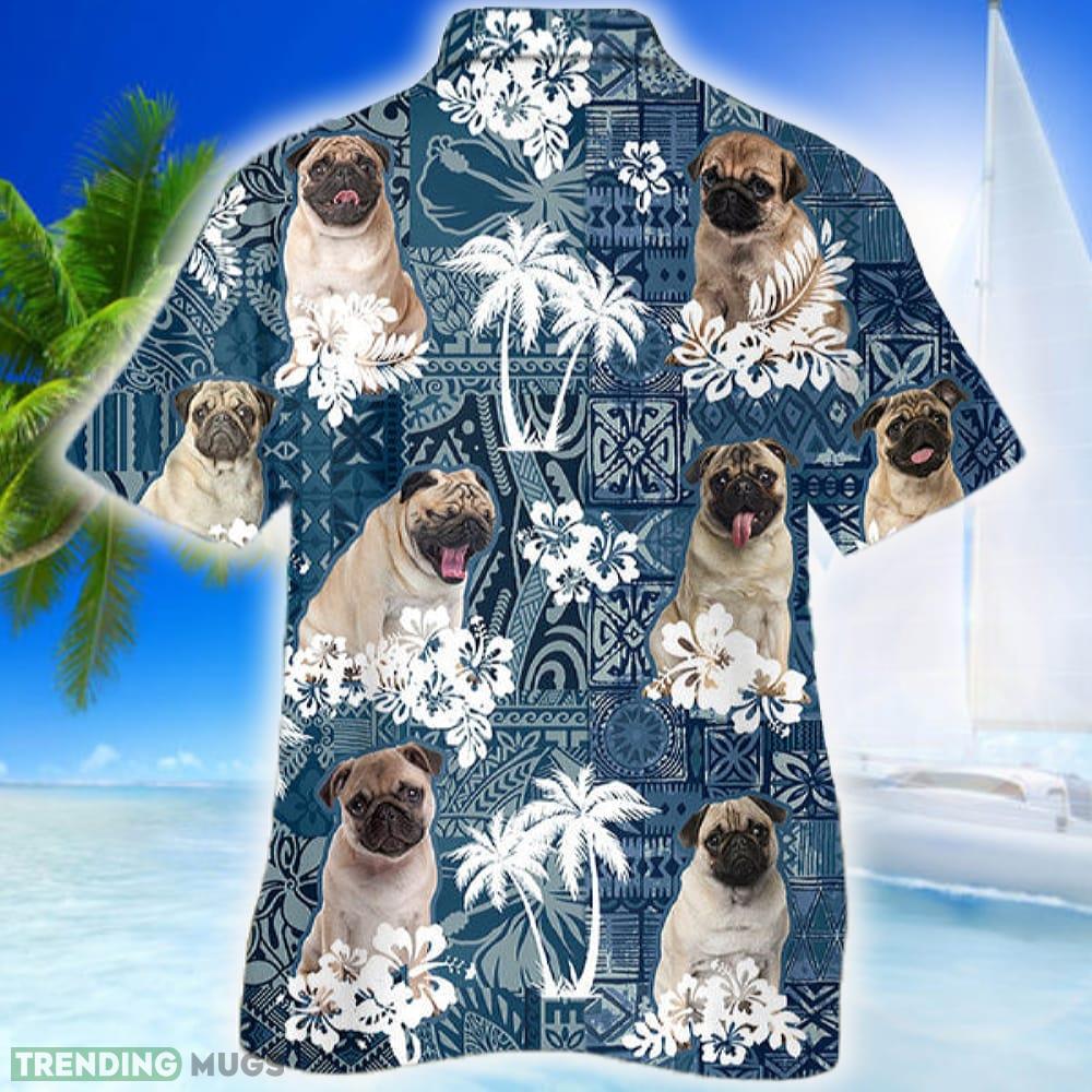 Pug Hawaiian Shirt Dog Lover Summer Gift For Men Women Beach Hawaiian Shirt Pug Hawaiian Shirt Dog Lover Summer Gift For Men Women Beach Hawaiian Shirt
