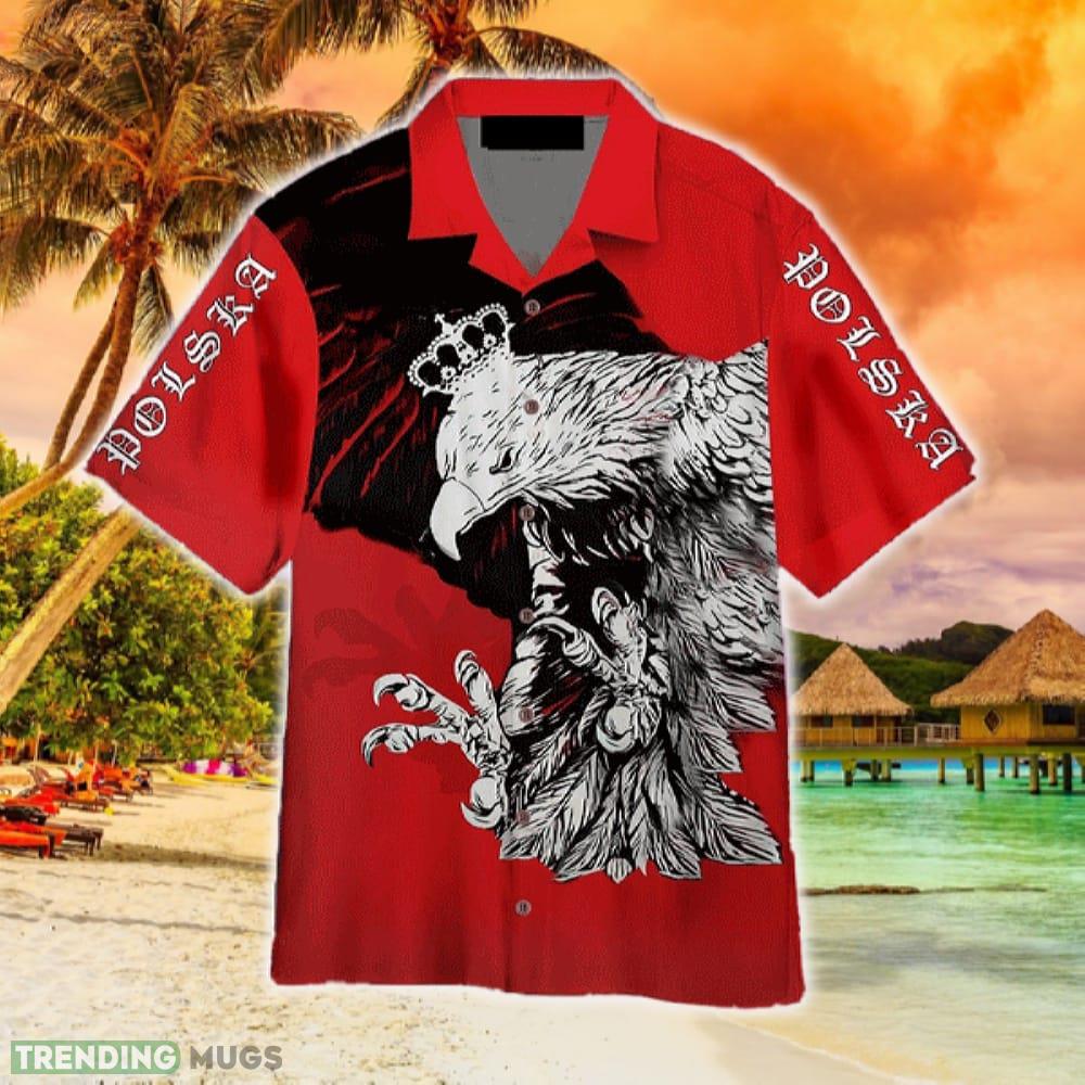 Red Polish Eagle Hawaiian Shirt Summer For Men And Women Hawaiian Shirt Red Polish Eagle Hawaiian Shirt Summer For Men And Women Hawaiian Shirt