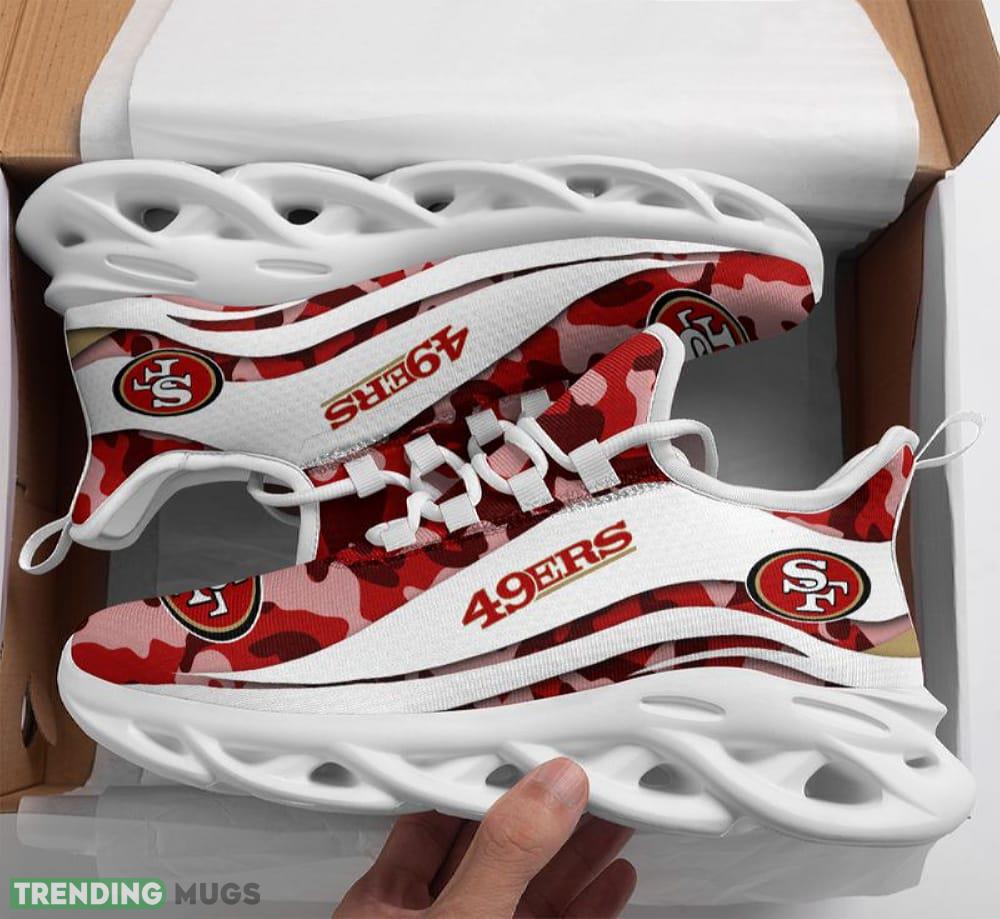 San Francisco 49ers Camo Pattern Max Soul Shoes Inspiration Running Sneakers Fans Gift - San Francisco 49ers Camo Pattern Max Soul Shoes_1
