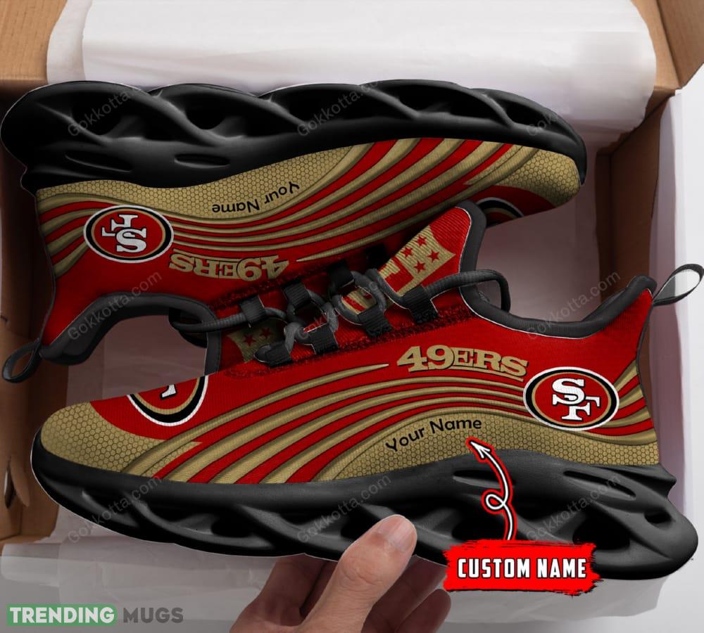 San Francisco 49ers Max Soul Shoes Casual Gift For Men And Women Chunky Sneakers Custom Name - San Francisco 49ers M10 Personalized Max Soul shoes_1