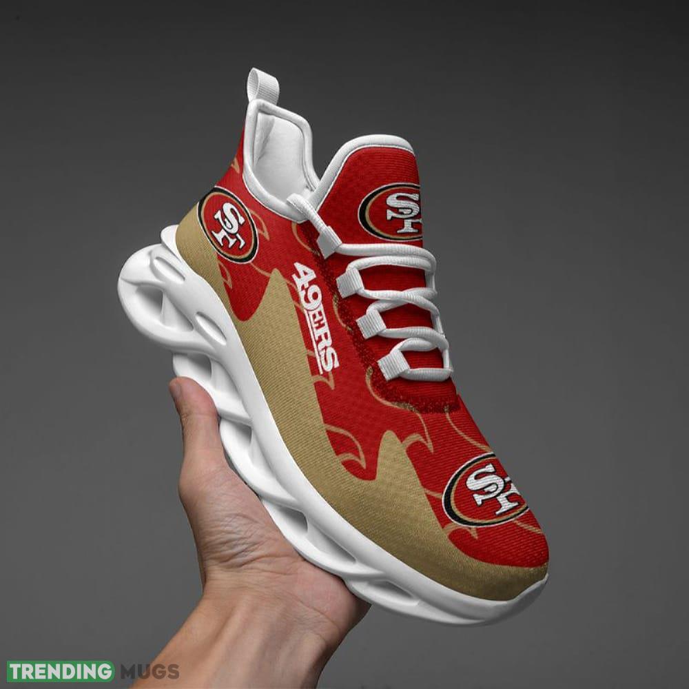 San Francisco 49ers Max Soul Shoes Craftsmanship Chunky Sneakers Fans Gift Max Soul San Francisco 49ers Max Soul Shoes Craftsmanship Chunky Sneakers Fans Gift Max Soul