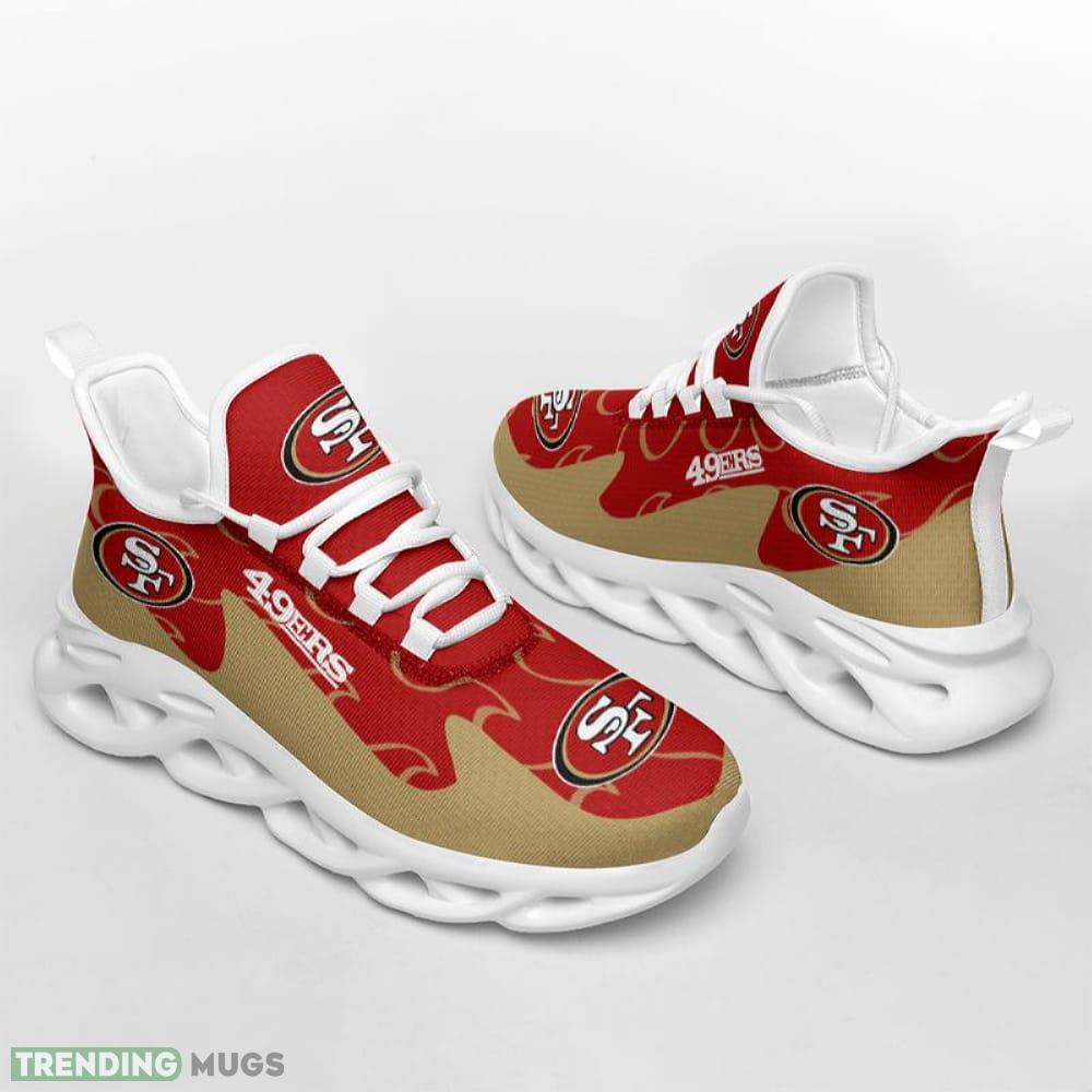 San Francisco 49ers Max Soul Shoes Craftsmanship Chunky Sneakers Fans Gift Max Soul San Francisco 49ers Max Soul Shoes Craftsmanship Chunky Sneakers Fans Gift Max Soul