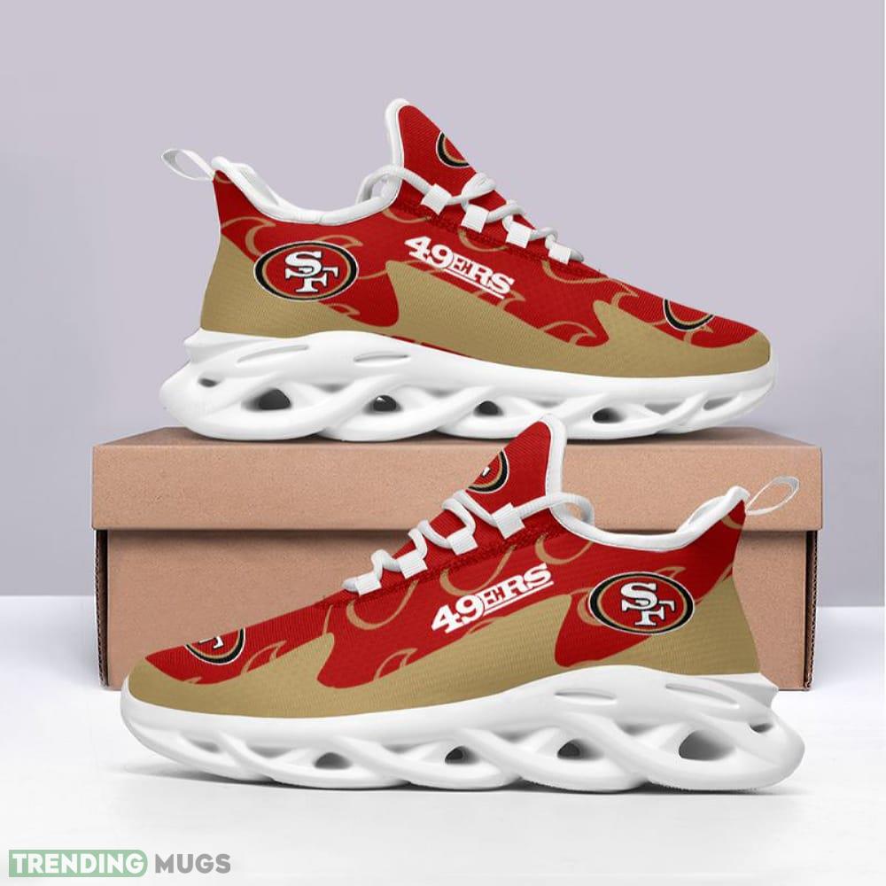 San Francisco 49ers Max Soul Shoes Craftsmanship Chunky Sneakers Fans Gift Max Soul San Francisco 49ers Max Soul Shoes Craftsmanship Chunky Sneakers Fans Gift Max Soul