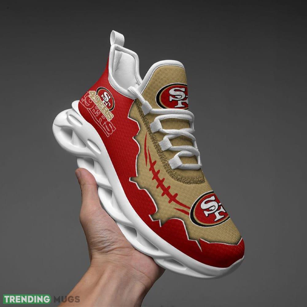 San Francisco 49ers Max Soul Shoes Expressive Chunky Sneakers Fans Gift - San Francisco 49ers Max Soul Shoes_1