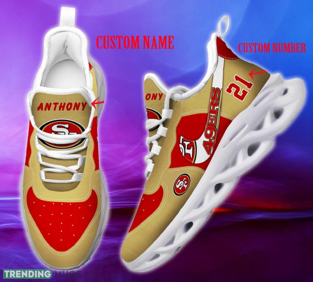 San Francisco 49ers NFL Clunky Shoes Custom Number And Name Max Soul Sneakers Max Soul San Francisco 49ers NFL Clunky Shoes Custom Number And Name Max Soul Sneakers Max Soul