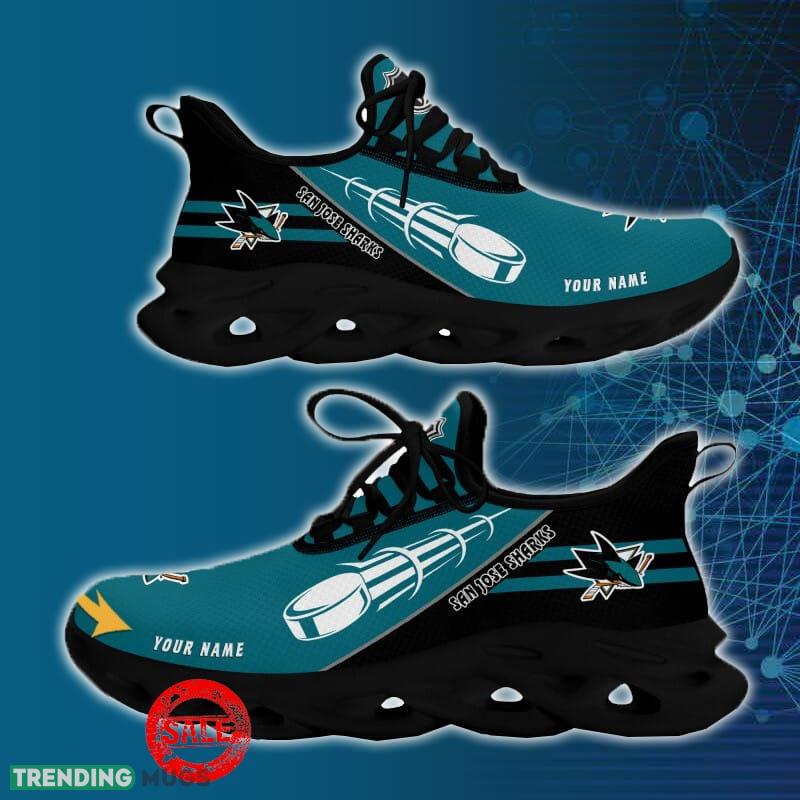 San Jose Sharks Sports Shoes Custom Name Fans Gift Max Soul Sneakers New Ideas Max Soul San Jose Sharks Sports Shoes Custom Name Fans Gift Max Soul Sneakers New Ideas Max Soul