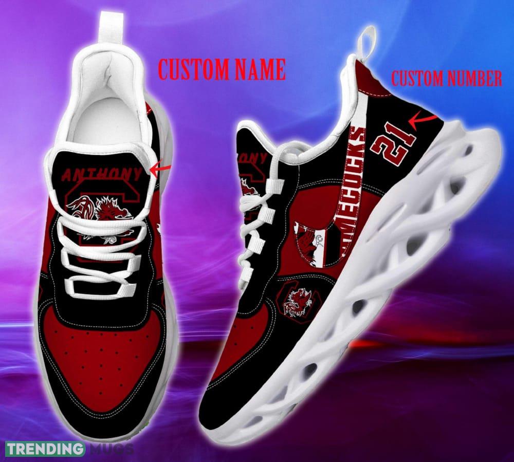 South Carolina Gamecocks NFL Clunky Shoes Custom Number And Name Max Soul Sneakers - South Carolina Gamecocks NFL Clunky Shoes _1