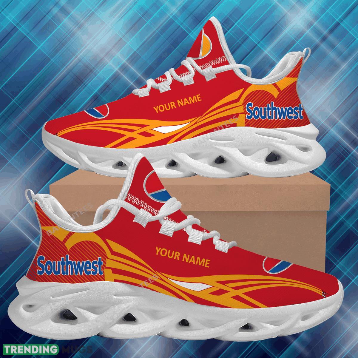 Southwest Airlines Max Soul Shoes New Personalized Innovative Chunky Sneakers For Fans Gift Max Soul Southwest Airlines Max Soul Shoes New Personalized Innovative Chunky Sneakers For Fans Gift Max Soul