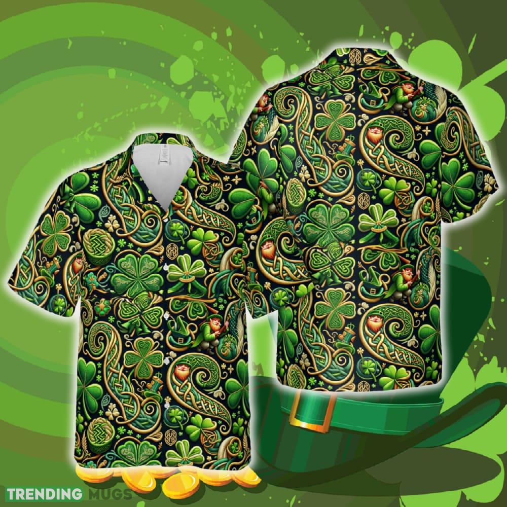 St Patrick's Day Seamless Embroidery Hawaiian Shirt Summer Gift Ideas Beach Men Women Hawaiian Shirt St Patrick's Day Seamless Embroidery Hawaiian Shirt Summer Gift Ideas Beach Men Women - St Patrick's Day Seamless Embroidery Hawaiian Shirt Summer Gift Ideas Beach Men Women