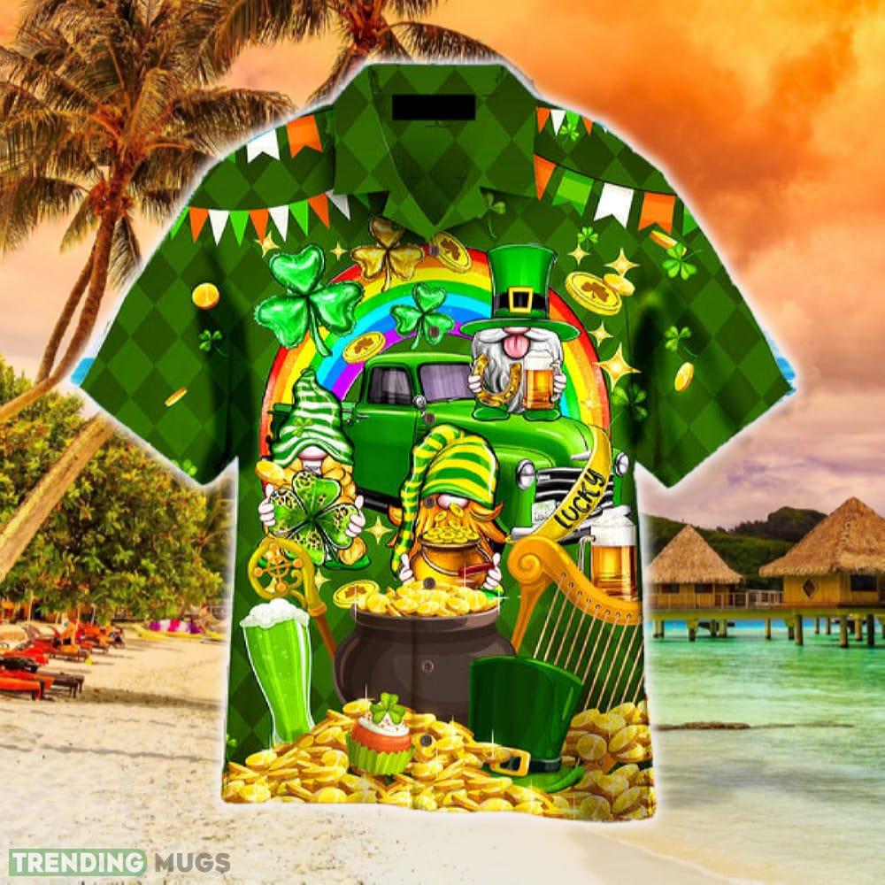 St. Patrick's Day Shamrockin' With My Gnomies Hawaiian Shirt Summer For Men And Women Hawaiian Shirt St. Patrick's Day Shamrockin' With My Gnomies Hawaiian Shirt Summer For Men And Women Hawaiian Shirt