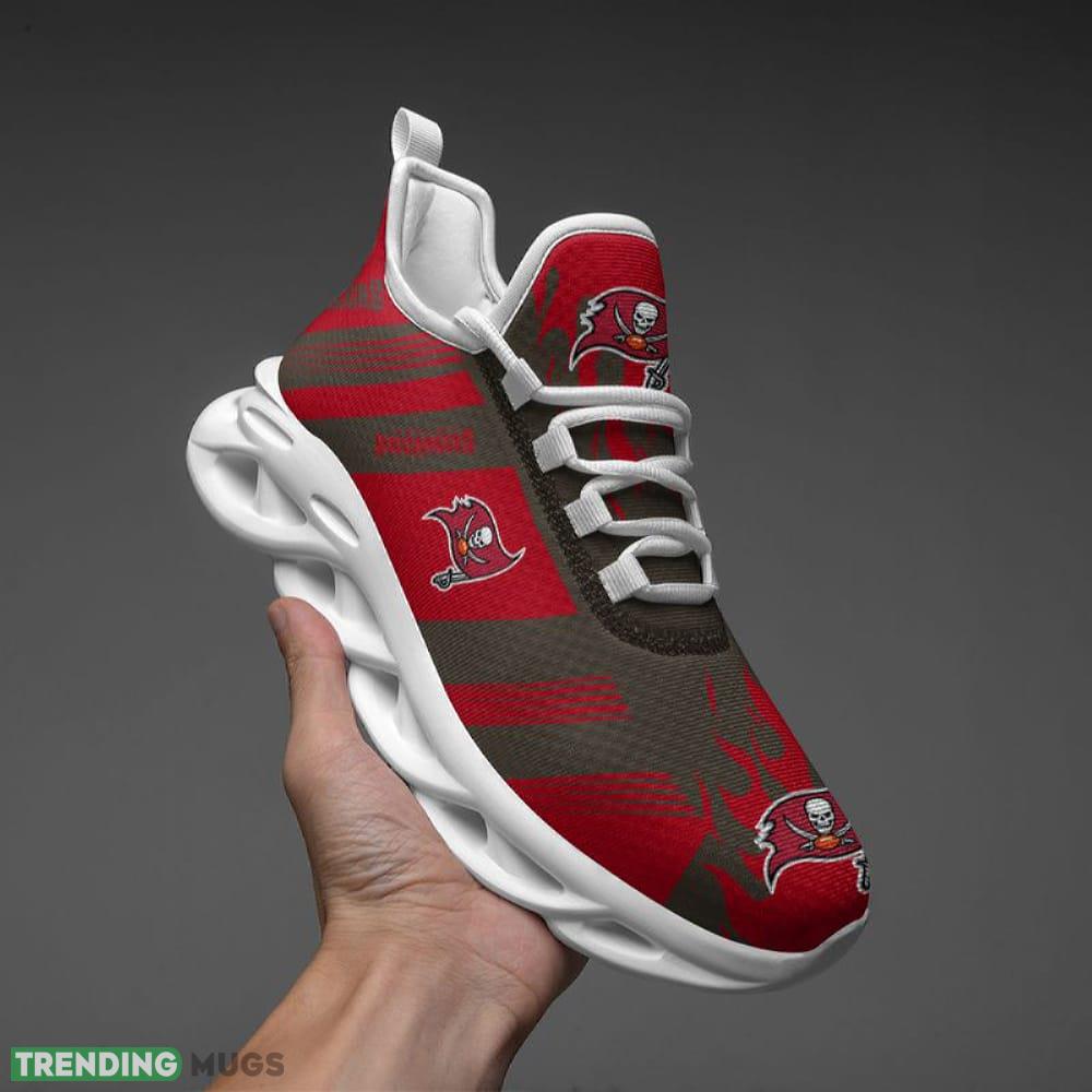 Tampa Bay Buccaneers Stripe and Fire Pattern Max Soul Shoes Elegance Running Sports Sneakers Max Soul Tampa Bay Buccaneers Stripe and Fire Pattern Max Soul Shoes Elegance Running Sports Sneakers Max Soul