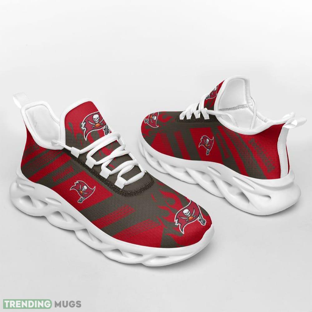 Tampa Bay Buccaneers Stripe and Fire Pattern Max Soul Shoes Elegance Running Sports Sneakers Max Soul Tampa Bay Buccaneers Stripe and Fire Pattern Max Soul Shoes Elegance Running Sports Sneakers Max Soul