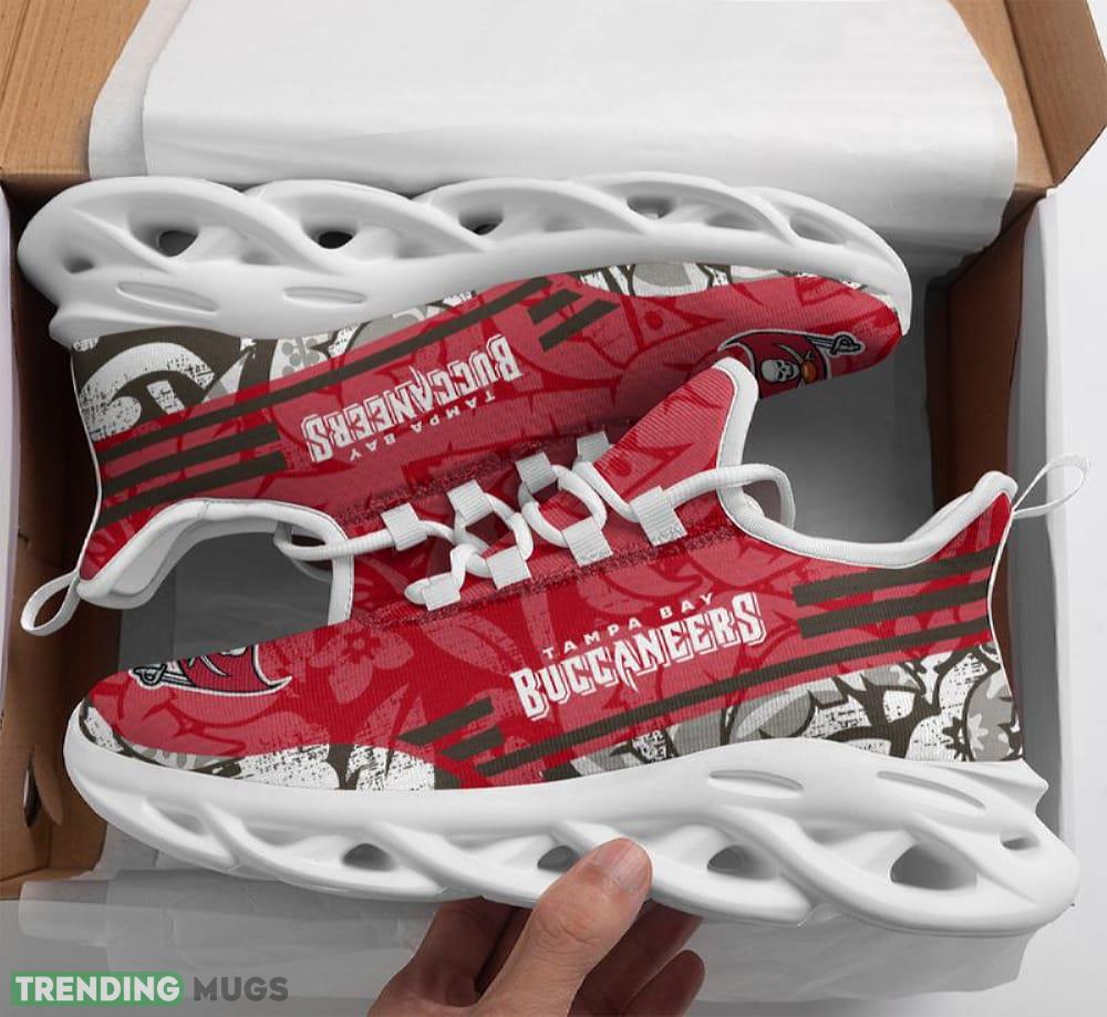 Tampa Bay Buccaneers Tropical Flowers Max Soul Shoes Exclusive Running Sports Sneakers - Tampa Bay Buccaneers Tropical Flowers Max Soul Shoes_1