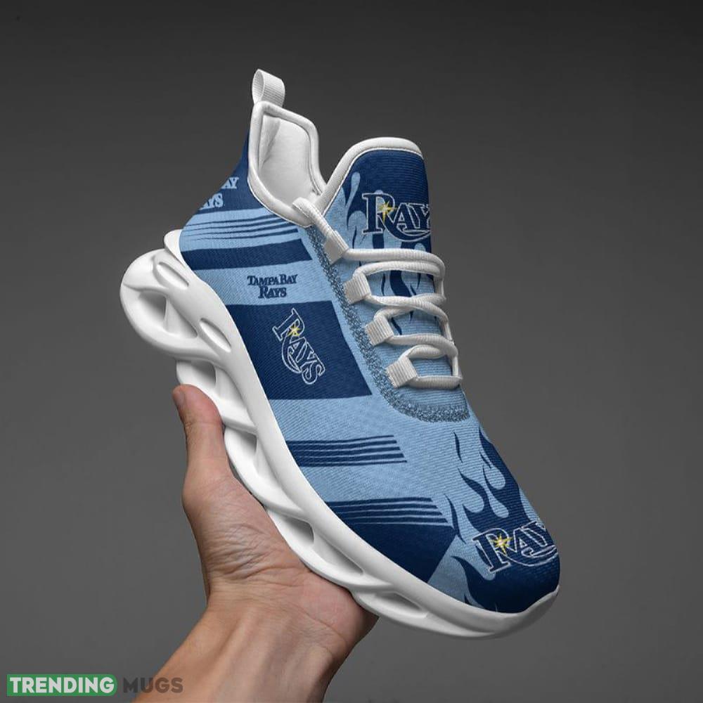 Tampa Bay Rays Stripe and Fire Pattern Max Soul Shoes Iconic Running Sports Sneakers Max Soul Tampa Bay Rays Stripe and Fire Pattern Max Soul Shoes Iconic Running Sports Sneakers Max Soul