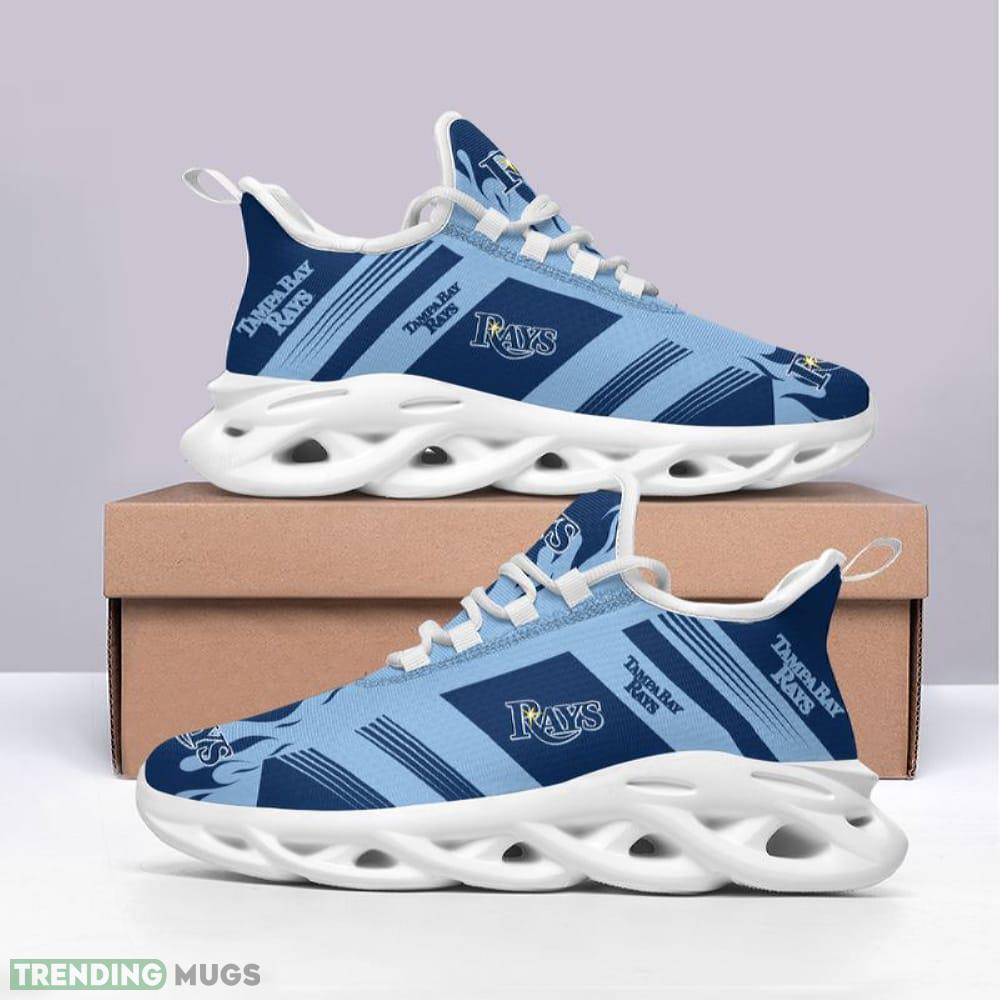 Tampa Bay Rays Stripe and Fire Pattern Max Soul Shoes Iconic Running Sports Sneakers Max Soul Tampa Bay Rays Stripe and Fire Pattern Max Soul Shoes Iconic Running Sports Sneakers Max Soul