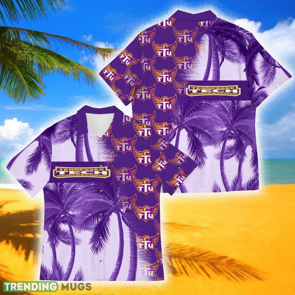 Tennessee Tech Golden Eagles Coconut Tree Aloha 3D Hawaiian Shirt For Fans Men And Women Gift - Tennessee Tech Golden Eagles Coconut Tree Aloha 3D Hawaiian Shirt For Fans Men And Women Gift
