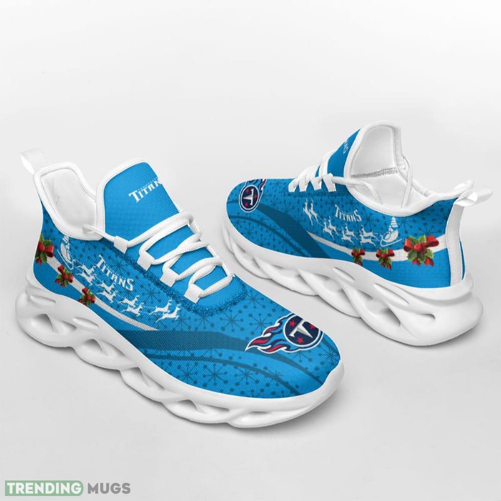 Tennessee Titans Christmas Pattern Max Soul Shoes Streetwear Running Sports Sneakers - Tennessee Titans Christmas Pattern Max Soul Shoes_1 Tennessee Titans Christmas Pattern Max Soul Shoes Streetwear Running Sports Sneakers - Tennessee Titans Christmas Pattern Max Soul Shoes_1