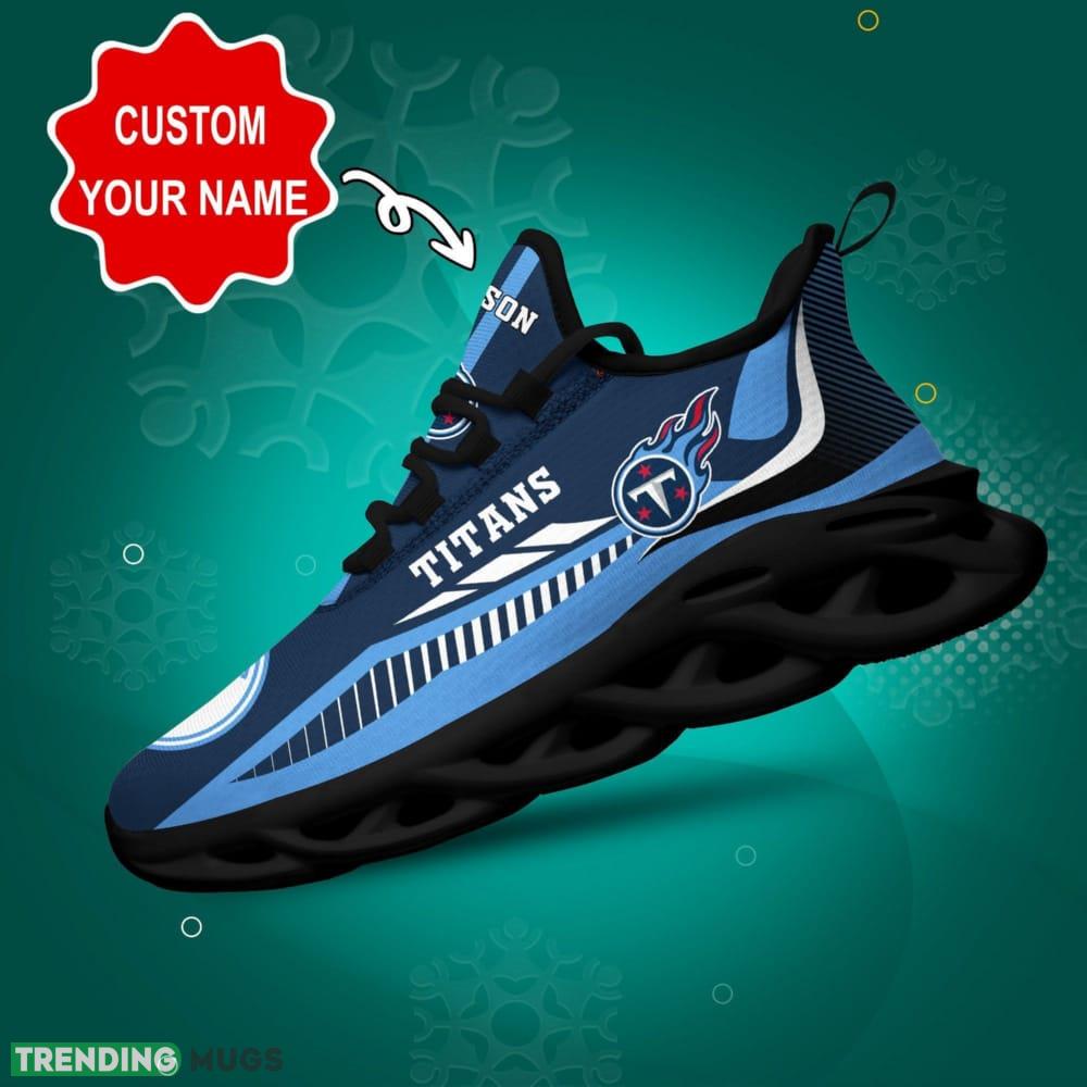 Tennessee Titans Logo Stripe Line Pattern Custom Name 3D Max Soul Sneaker Shoes - Tennessee Titans Logo Stripe Line Pattern Custom Name 3D Max Soul Sneaker Shoes_1 Tennessee Titans Logo Stripe Line Pattern Custom Name 3D Max Soul Sneaker Shoes - Tennessee Titans Logo Stripe Line Pattern Custom Name 3D Max Soul Sneaker Shoes_1