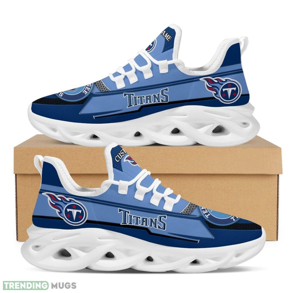 Tennessee Titans Logo Stripe Pattern Custom Name 3D Max Soul Sneaker Shoes - Tennessee Titans Logo Stripe Pattern Custom Name 3D Max Soul Sneaker Shoes_1 Tennessee Titans Logo Stripe Pattern Custom Name 3D Max Soul Sneaker Shoes - Tennessee Titans Logo Stripe Pattern Custom Name 3D Max Soul Sneaker Shoes_1