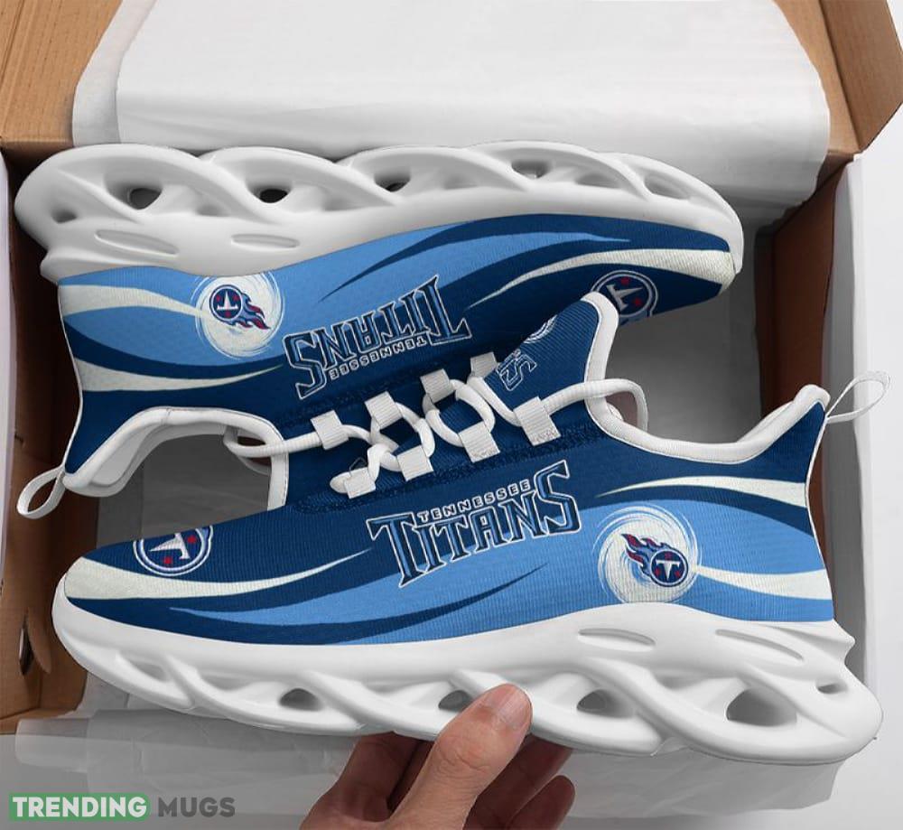 Tennessee Titans Wavy Pattern Max Soul Shoes Mark Running Sports Sneakers - Tennessee Titans Wavy Pattern Max Soul Shoes_1
