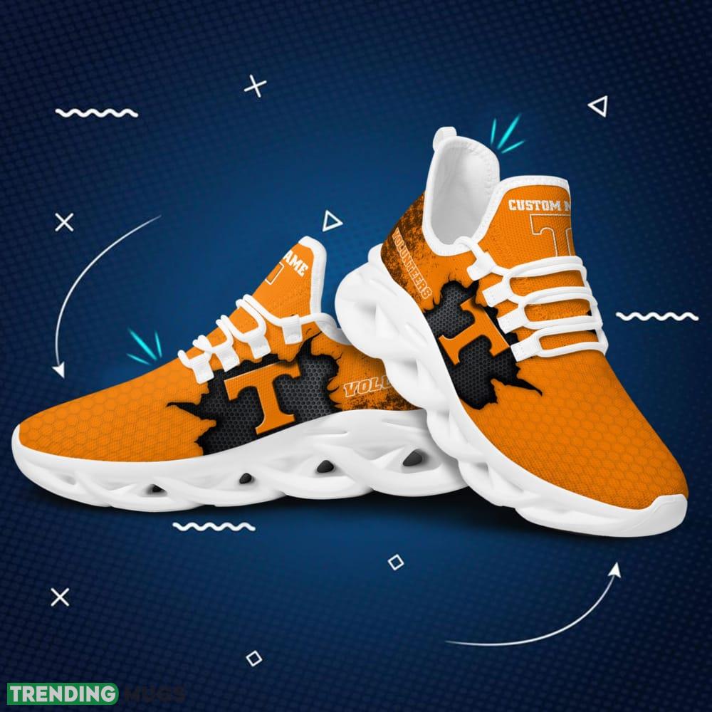 Tennessee Volunteers Cracked Design Custom Name Pattern 3D Max Soul Sneaker Shoes Max Soul Tennessee Volunteers Cracked Design Custom Name Pattern 3D Max Soul Sneaker Shoes Max Soul
