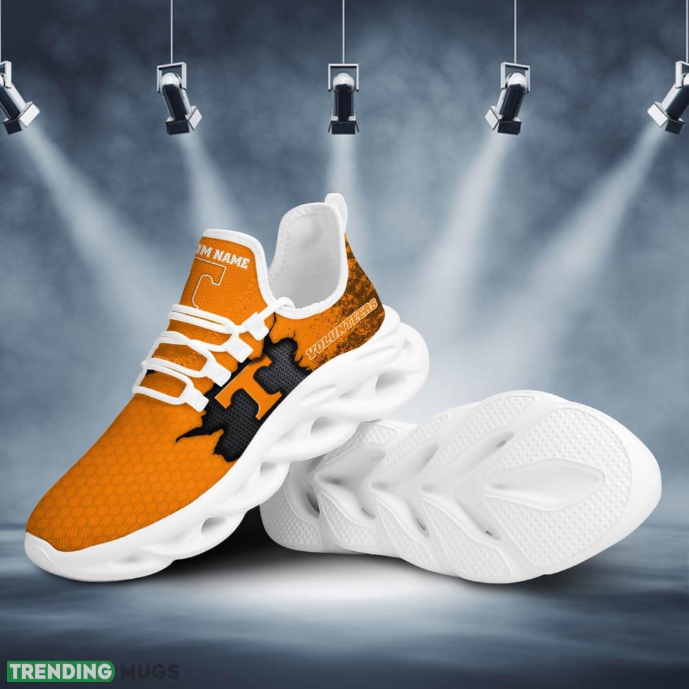 Tennessee Volunteers Cracked Design Custom Name Pattern 3D Max Soul Sneaker Shoes Max Soul Tennessee Volunteers Cracked Design Custom Name Pattern 3D Max Soul Sneaker Shoes Max Soul