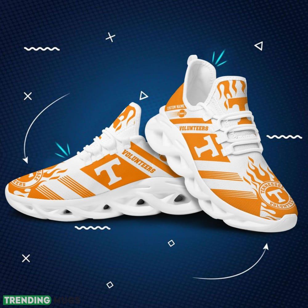 Tennessee Volunteers Logo Custom Name Pattern 3D Max Soul Sneaker Shoes In White And Orange Max Soul Tennessee Volunteers Logo Custom Name Pattern 3D Max Soul Sneaker Shoes In White And Orange Max Soul