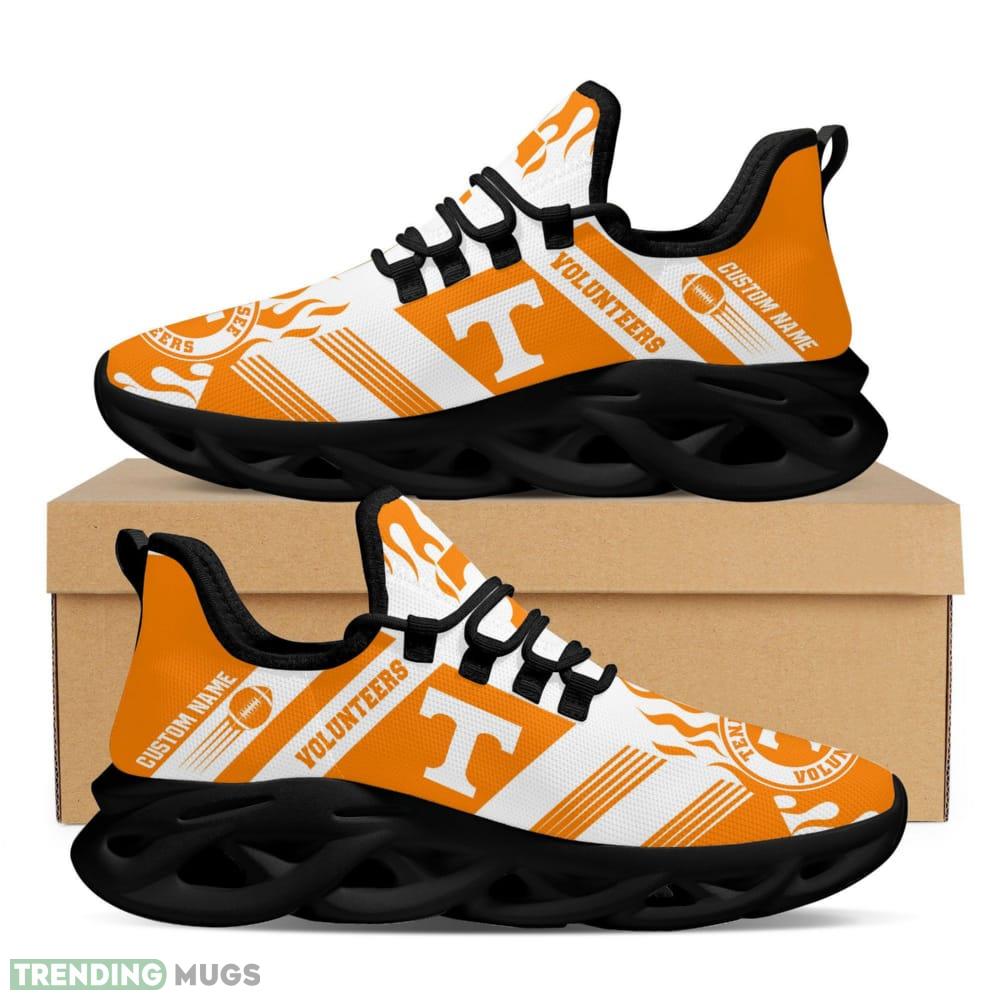 Tennessee Volunteers Logo Custom Name Pattern 3D Max Soul Sneaker Shoes In White And Orange Max Soul Tennessee Volunteers Logo Custom Name Pattern 3D Max Soul Sneaker Shoes In White And Orange Max Soul