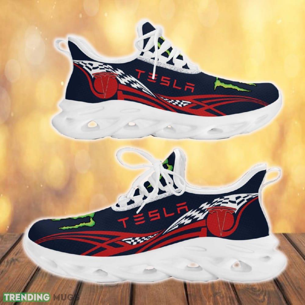Tesla Car Running Shoes Creative For Fans Max Soul Sneakers Men And Women Gift - Tesla Max Soul Shoes Car Photo 1