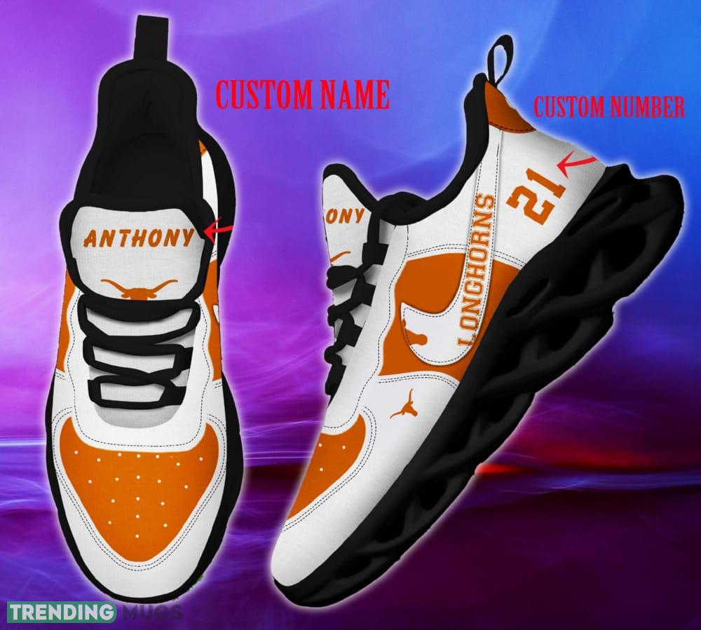 Texas Longhorns NFL Clunky Shoes Custom Number And Name Max Soul Sneakers Max Soul Texas Longhorns NFL Clunky Shoes Custom Number And Name Max Soul Sneakers Max Soul