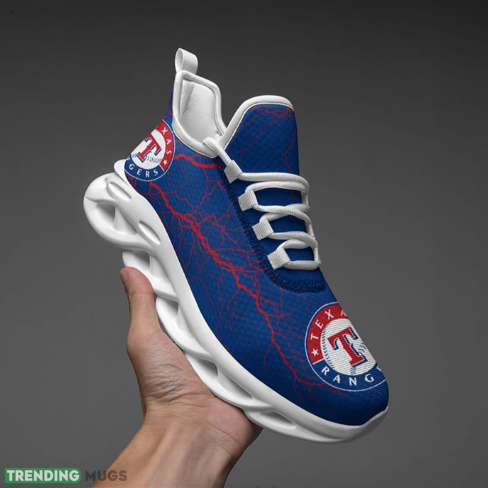 Texas Rangers Lightning Pattern Max Soul Shoes Iconography Running Sports Sneakers Max Soul Texas Rangers Lightning Pattern Max Soul Shoes Iconography Running Sports Sneakers Max Soul