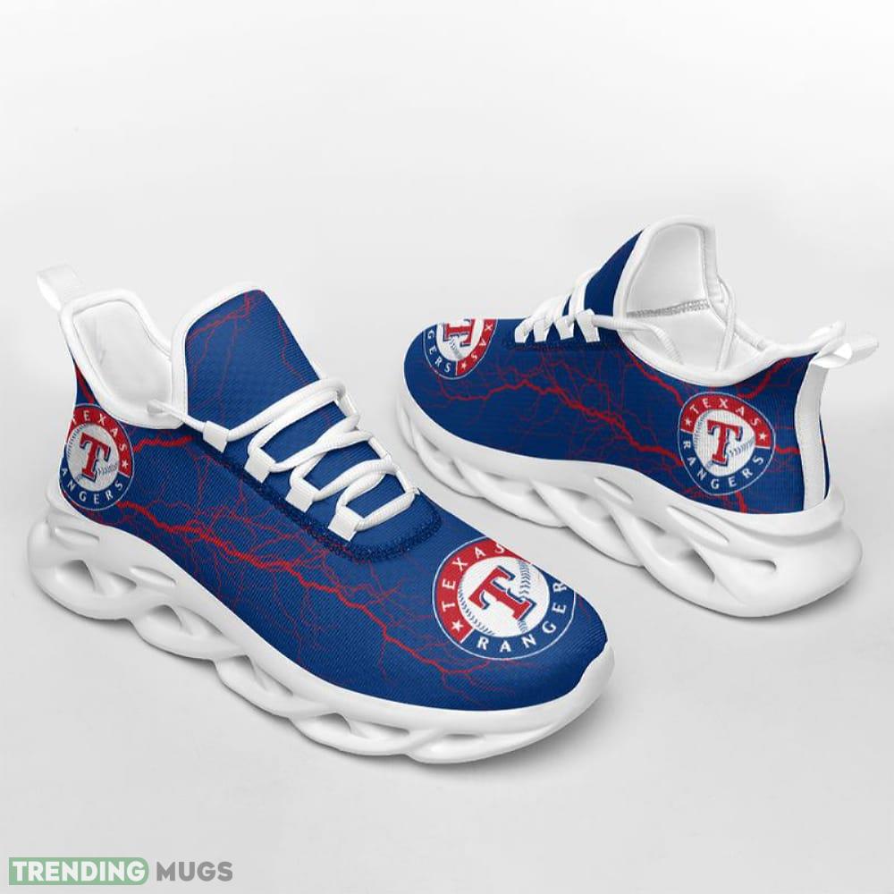 Texas Rangers Lightning Pattern Max Soul Shoes Iconography Running Sports Sneakers Max Soul Texas Rangers Lightning Pattern Max Soul Shoes Iconography Running Sports Sneakers Max Soul