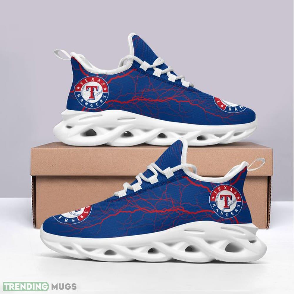 Texas Rangers Lightning Pattern Max Soul Shoes Iconography Running Sports Sneakers Max Soul Texas Rangers Lightning Pattern Max Soul Shoes Iconography Running Sports Sneakers Max Soul