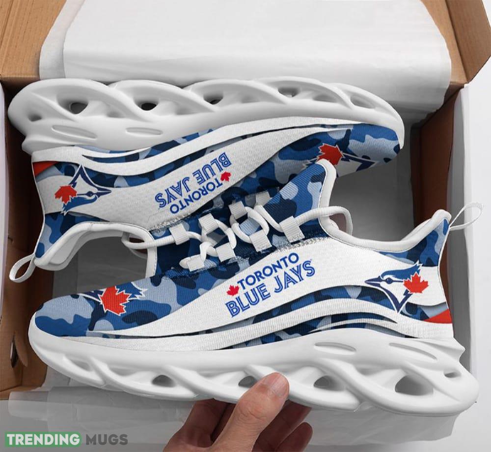 Toronto Blue Jays Camo Pattern Max Soul Shoes Trendsetter Running Sports Sneakers - Toronto Blue Jays Camo Pattern Max Soul Shoes_1