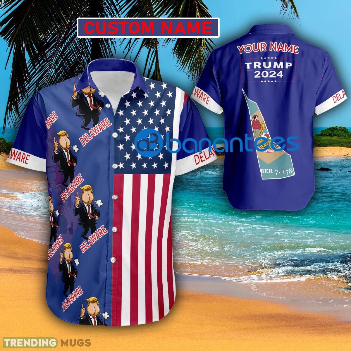 Trump 2024 Butt Face Delaware Usa Flag Hawaiian Shirt Trending Custom Name Gift - Trump 2024 Butt Face Delaware Usa Flag Hawaiian Shirt Trending Custom Name Gift Trump 2024 Butt Face Delaware Usa Flag Hawaiian Shirt Trending Custom Name Gift - Trump 2024 Butt Face Delaware Usa Flag Hawaiian Shirt Trending Custom Name Gift