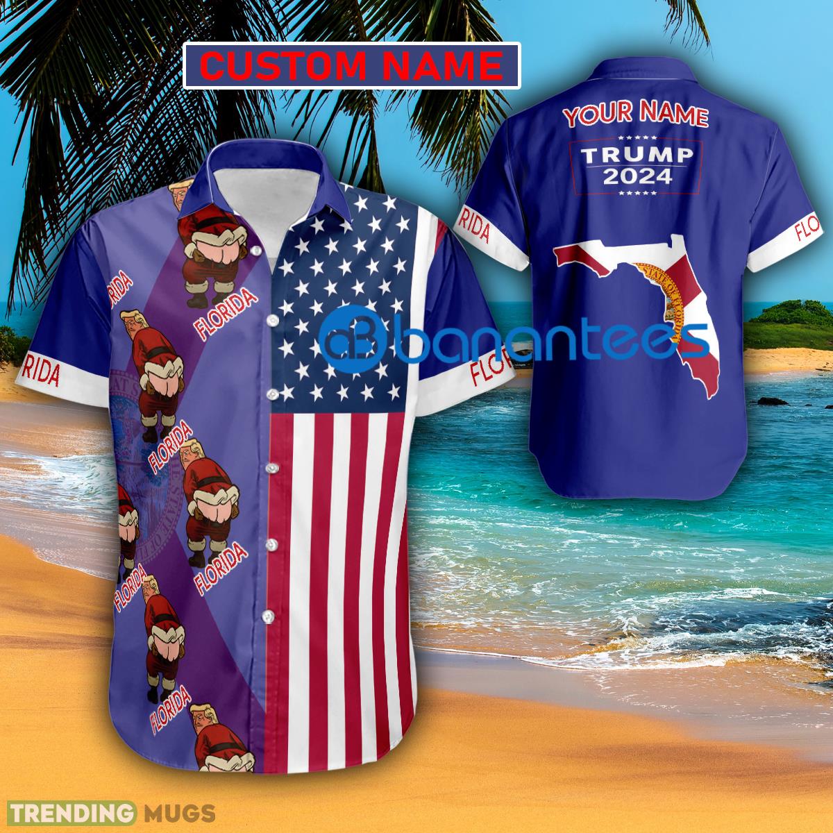 Trump 2024 Butt Up Florida Usa Flag Hawaiian Shirt Trending Custom Name Gift - Trump 2024 Butt Up Florida Usa Flag Hawaiian Shirt Trending Custom Name Gift Trump 2024 Butt Up Florida Usa Flag Hawaiian Shirt Trending Custom Name Gift - Trump 2024 Butt Up Florida Usa Flag Hawaiian Shirt Trending Custom Name Gift