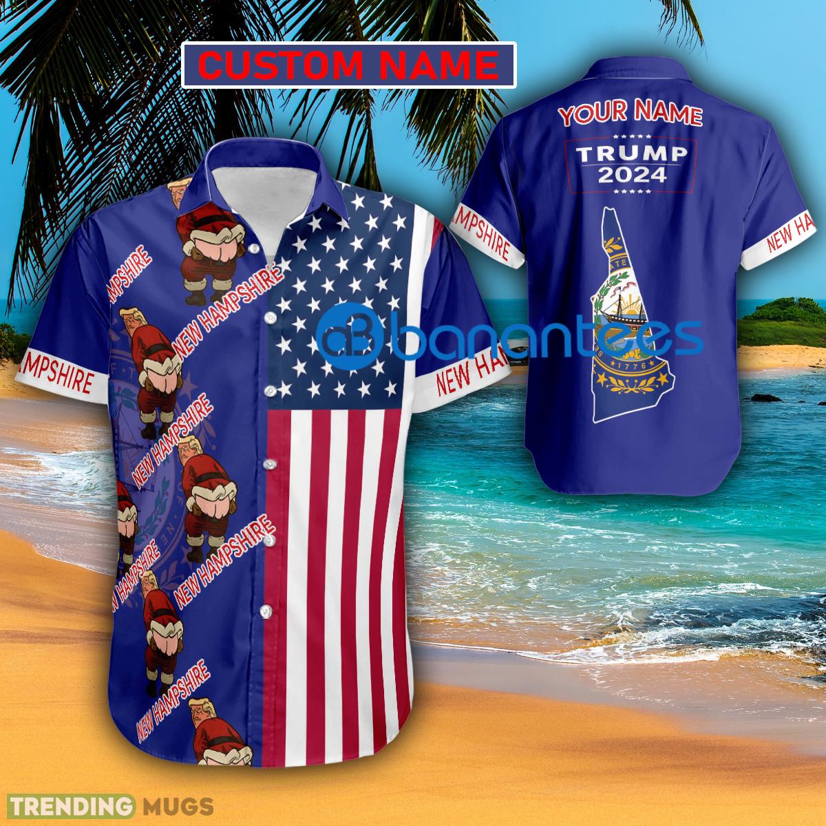 Trump 2024 Butt Up Hampshire Usa Flag Hawaiian Shirt Trending Custom Name Gift - Trump 2024 Butt Up Hampshire Usa Flag Hawaiian Shirt Trending Custom Name Gift Trump 2024 Butt Up Hampshire Usa Flag Hawaiian Shirt Trending Custom Name Gift - Trump 2024 Butt Up Hampshire Usa Flag Hawaiian Shirt Trending Custom Name Gift