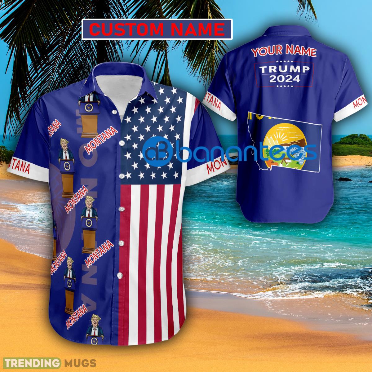 Trump 2024 Happy Montana Usa Flag Hawaiian Shirt Trending Custom Name Gift - Trump 2024 Happy Montana Usa Flag Hawaiian Shirt Trending Custom Name Gift Trump 2024 Happy Montana Usa Flag Hawaiian Shirt Trending Custom Name Gift - Trump 2024 Happy Montana Usa Flag Hawaiian Shirt Trending Custom Name Gift