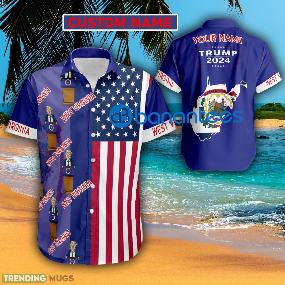 Trump 2024 Happy West Virginia Usa Flag Hawaiian Shirt Trending Custom Name Gift - Trump 2024 Happy West Virginia Usa Flag Hawaiian Shirt Trending Custom Name Gift Trump 2024 Happy West Virginia Usa Flag Hawaiian Shirt Trending Custom Name Gift - Trump 2024 Happy West Virginia Usa Flag Hawaiian Shirt Trending Custom Name Gift